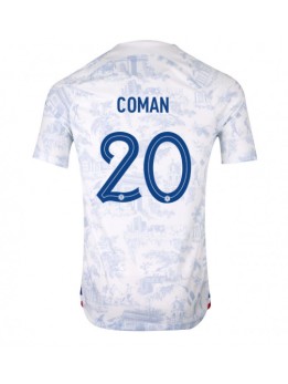 Frankreich Kingsley Coman #20 Auswärtstrikot WM 2022 Kurzarm